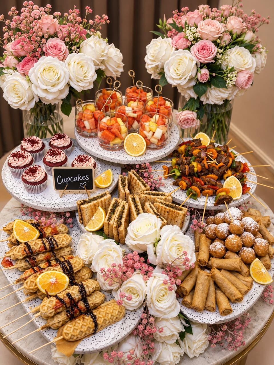 An Ada’s Relish event food setup